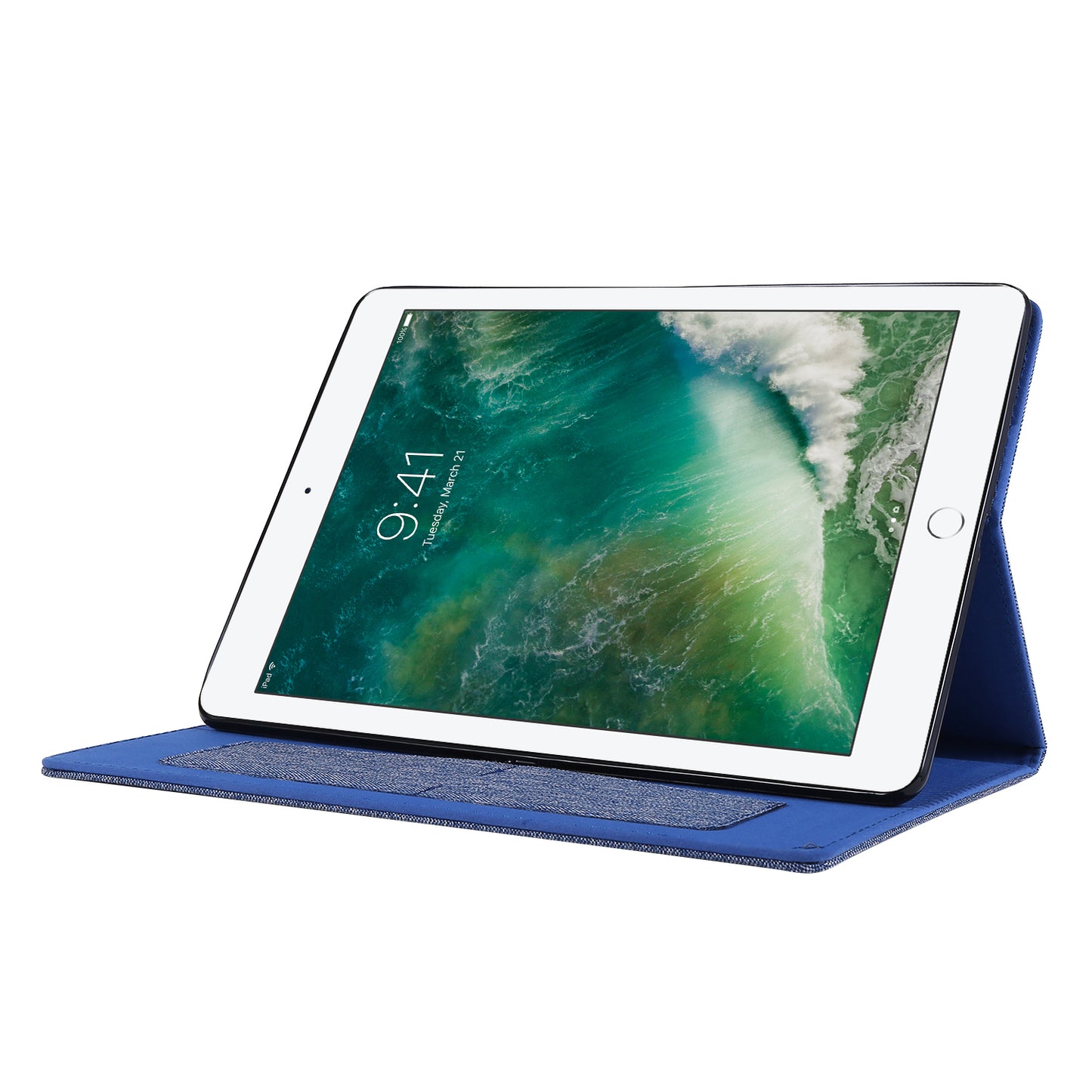 Cloth Texture Card Slots Stand Leather Flip Case for iPad 10.2 (2021)/(2020)/(2019)