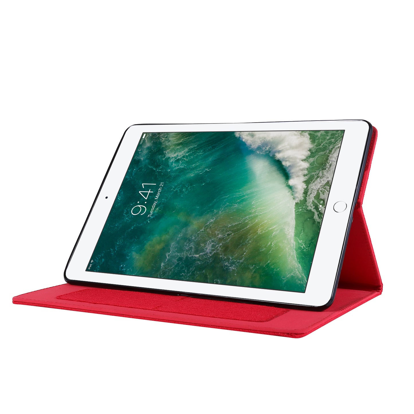 Cloth Texture Card Slots Stand Leather Flip Case for iPad 10.2 (2021)/(2020)/(2019)