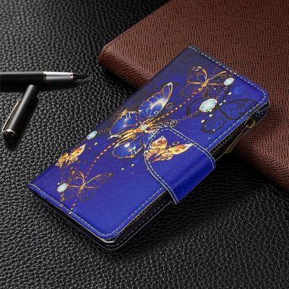 BF03 Pattern Printing Zipper Wallet Leather Phone Cover for iPhone XR 6.1 inch