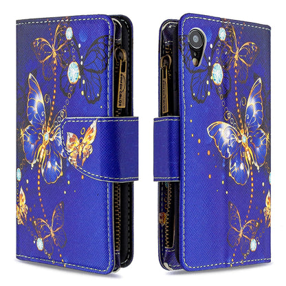 BF03 Pattern Printing Zipper Wallet Leather Phone Cover for iPhone XR 6.1 inch