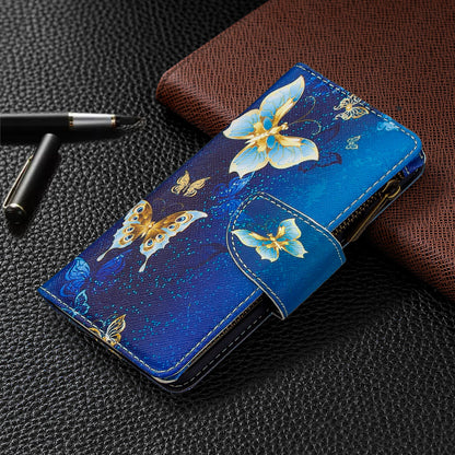 BF03 Pattern Printing Zipper Wallet Leather Phone Cover for iPhone XR 6.1 inch