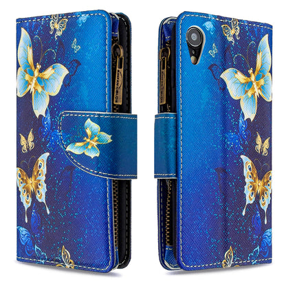 BF03 Pattern Printing Zipper Wallet Leather Phone Cover for iPhone XR 6.1 inch