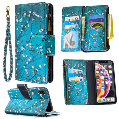 BF03 Pattern Printing Zipper Wallet Leather Phone Cover for iPhone XR 6.1 inch