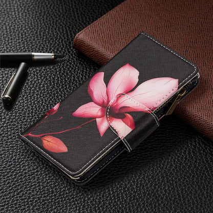 BF03 Pattern Printing Zipper Wallet Leather Phone Cover for iPhone XR 6.1 inch