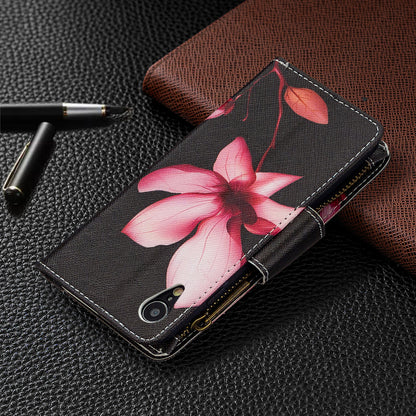 BF03 Pattern Printing Zipper Wallet Leather Phone Cover for iPhone XR 6.1 inch