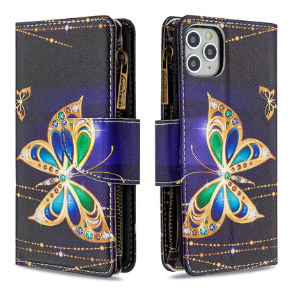 BF03 Pattern Printing Zipper Wallet Leather Phone Case for iPhone 11 Pro Max 6.5 inch
