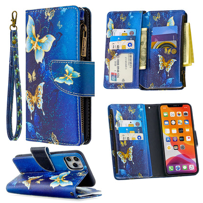 BF03 Pattern Printing Zipper Wallet Leather Phone Case for iPhone 11 Pro Max 6.5 inch
