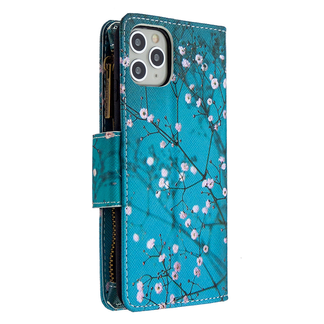 BF03 Pattern Printing Zipper Wallet Leather Phone Case for iPhone 11 Pro Max 6.5 inch