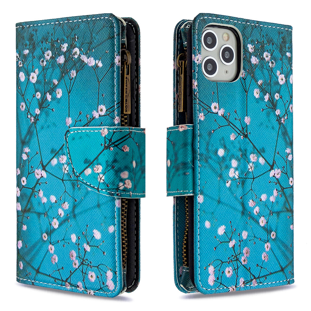 BF03 Pattern Printing Zipper Wallet Leather Phone Case for iPhone 11 Pro Max 6.5 inch