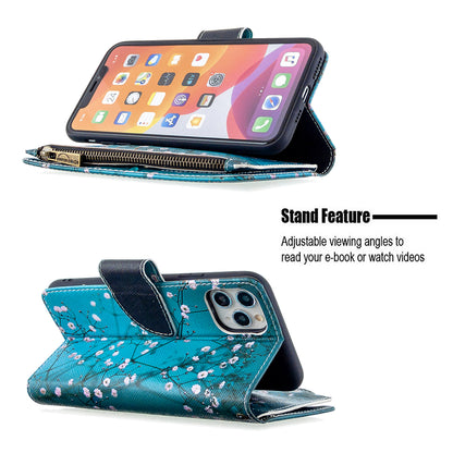 BF03 Pattern Printing Zipper Wallet Leather Phone Case for iPhone 11 Pro Max 6.5 inch