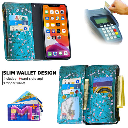 BF03 Pattern Printing Zipper Wallet Leather Phone Case for iPhone 11 Pro Max 6.5 inch