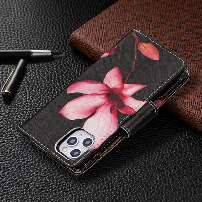 BF03 Pattern Printing Zipper Wallet Leather Phone Case for iPhone 11 Pro Max 6.5 inch