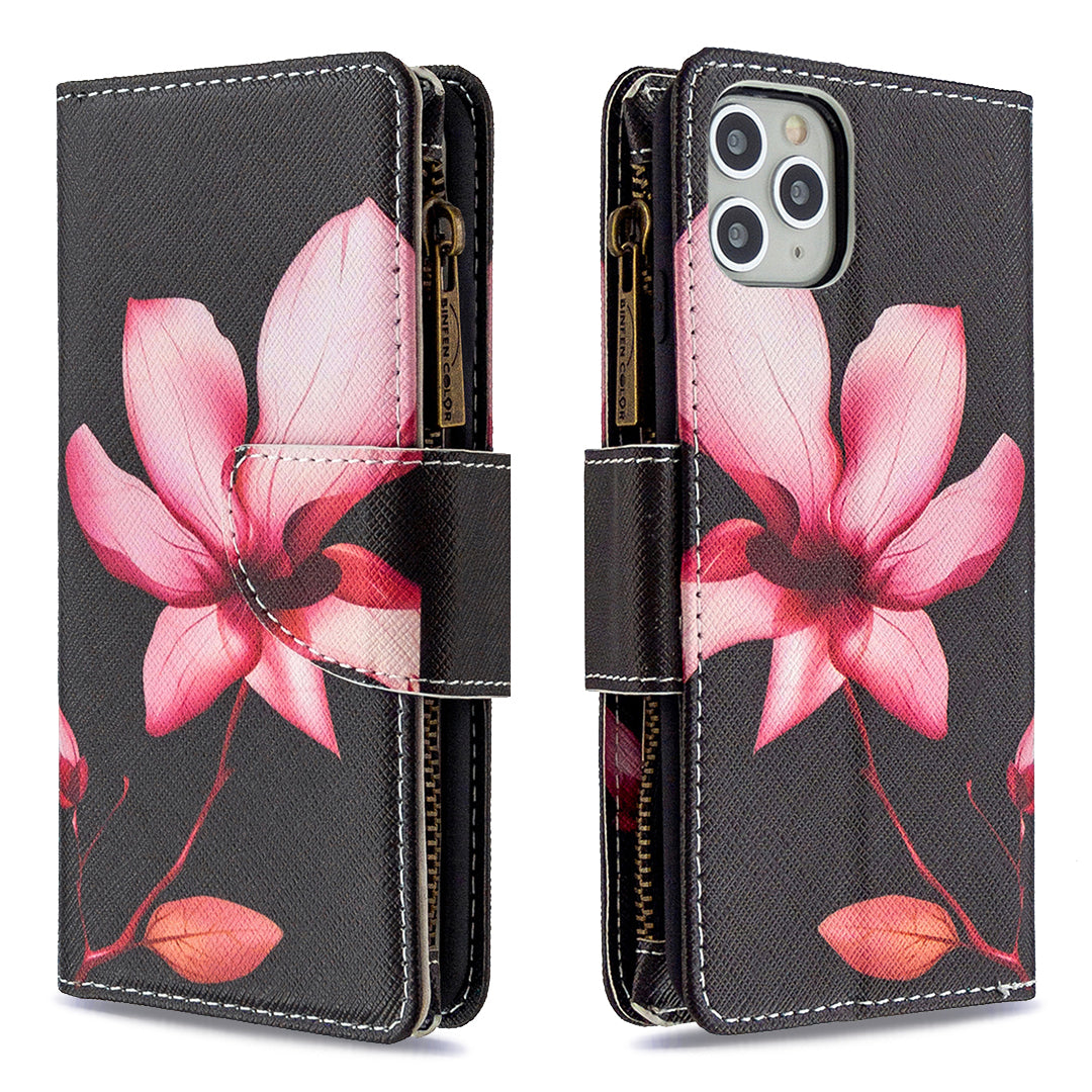 BF03 Pattern Printing Zipper Wallet Leather Phone Case for iPhone 11 Pro Max 6.5 inch