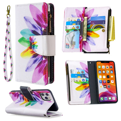 BF03 Pattern Printing Zipper Wallet Leather Phone Case for iPhone 11 Pro Max 6.5 inch