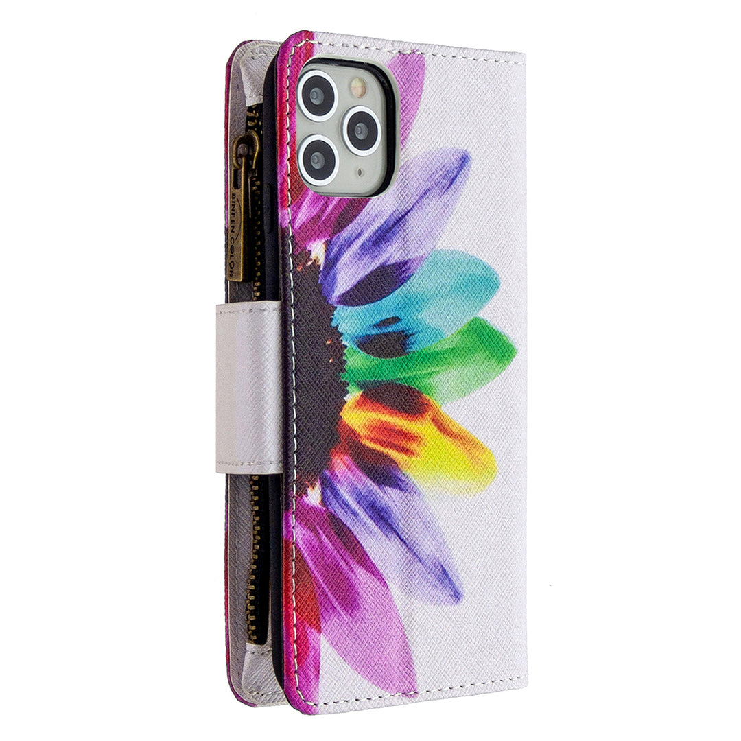 BF03 Pattern Printing Zipper Wallet Leather Phone Case for iPhone 11 Pro Max 6.5 inch