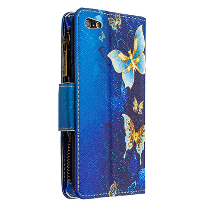 BF03 Pattern Printing Zipper Wallet Leather Protective Shell for iPhone 6 Plus/6S Plus 5.5 inch