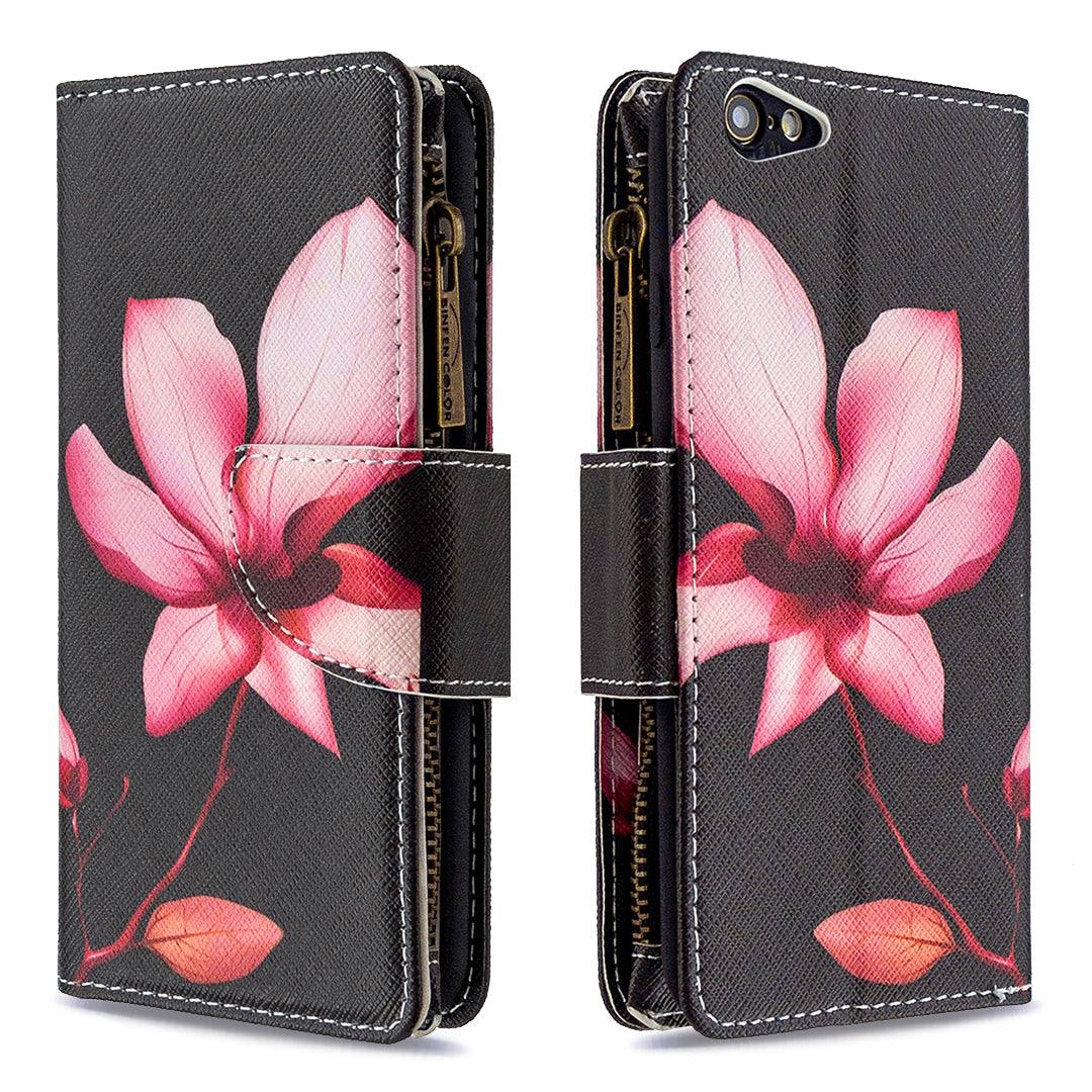 BF03 Pattern Printing Zipper Wallet Leather Protective Case for iPhone 6/6s 4.7-inch