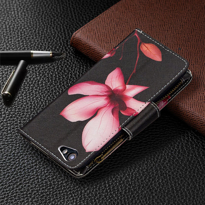 BF03 Pattern Printing Zipper Wallet Leather Protective Case for iPhone 6/6s 4.7-inch