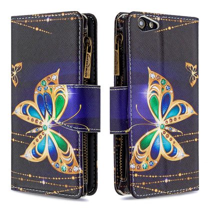 BF03 Pattern Printing Zipper Wallet Leather Protective Case for iPhone 6/6s 4.7-inch