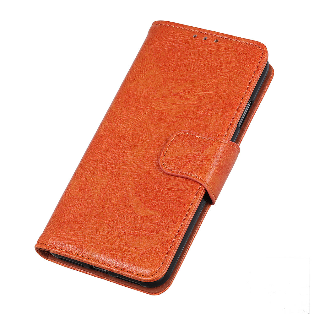 Nappa Texture Split Leather Wallet Phone Casing for iPhone 12 Pro/12