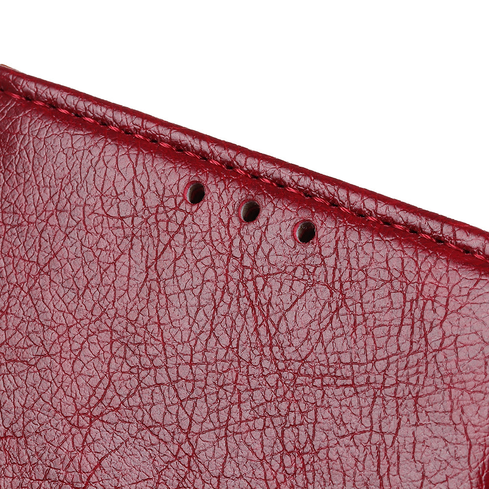 Nappa Texture Split Leather Wallet Phone Casing for iPhone 12 Pro/12