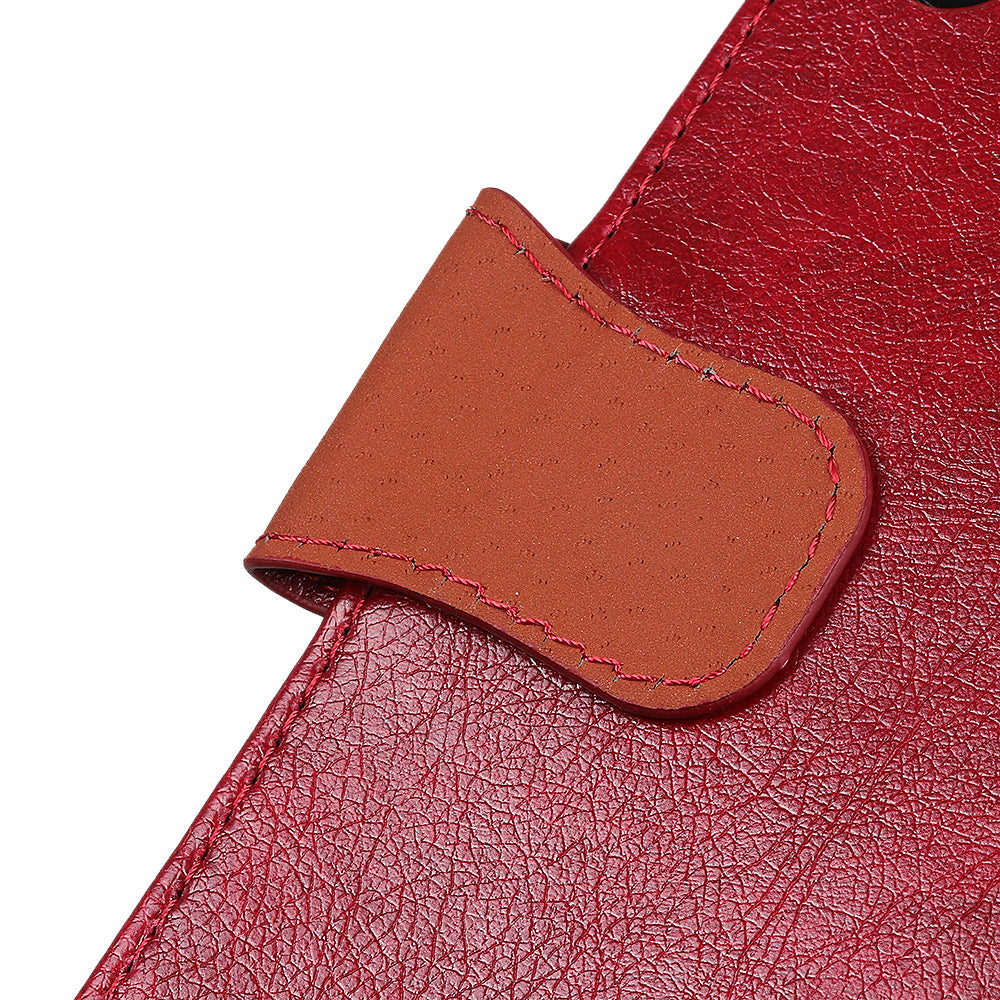 Nappa Texture Split Leather Wallet Phone Casing for iPhone 12 Pro/12