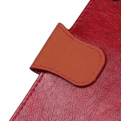 Nappa Texture Split Leather Wallet Phone Casing for iPhone 12 Pro/12