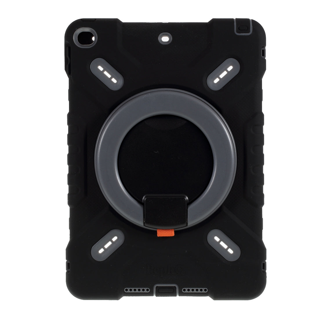 PEPKOO Shock-proof Silicone Plastic Kid Dual Protective Case with Kickstand for iPad 10.2 (2021)(2020)/(2019)/Air 10.5 inch (2019)