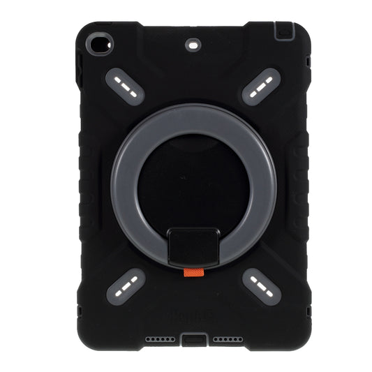 PEPKOO Shock-proof Silicone Plastic Kid Dual Protective Case with Kickstand for iPad 10.2 (2021)(2020)/(2019)/Air 10.5 inch (2019)