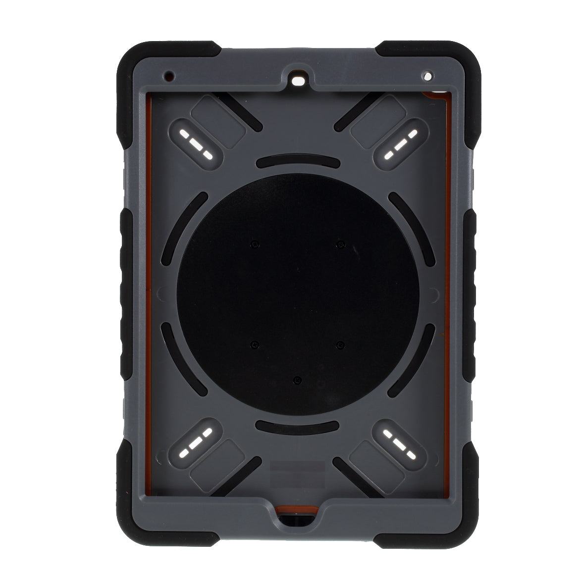 PEPKOO Shock-proof Silicone Plastic Kid Dual Protective Kickstand Case with Shoulder Strap for iPad 10.2 (2021)/(2020)/(2019)/Air 10.5 inch (2019)