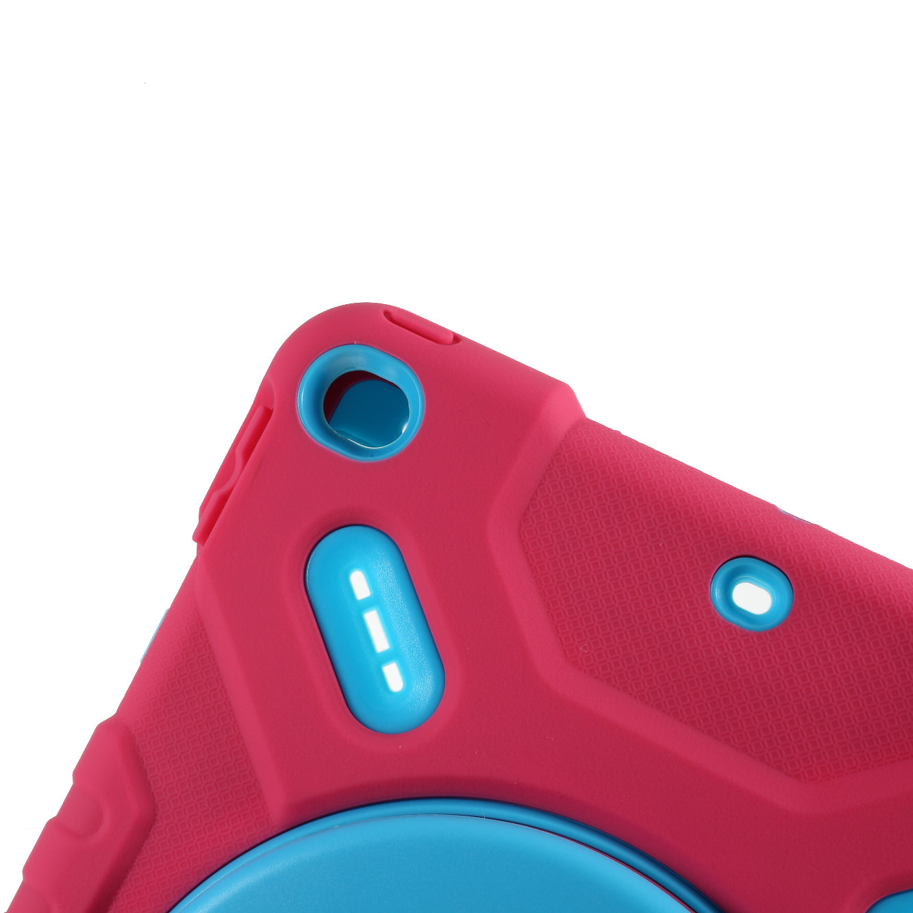PEPKOO Shock-proof Silicone Plastic Kid Dual Protective Kickstand Case with Shoulder Strap for iPad 10.2 (2021)/(2020)/(2019)/Air 10.5 inch (2019)