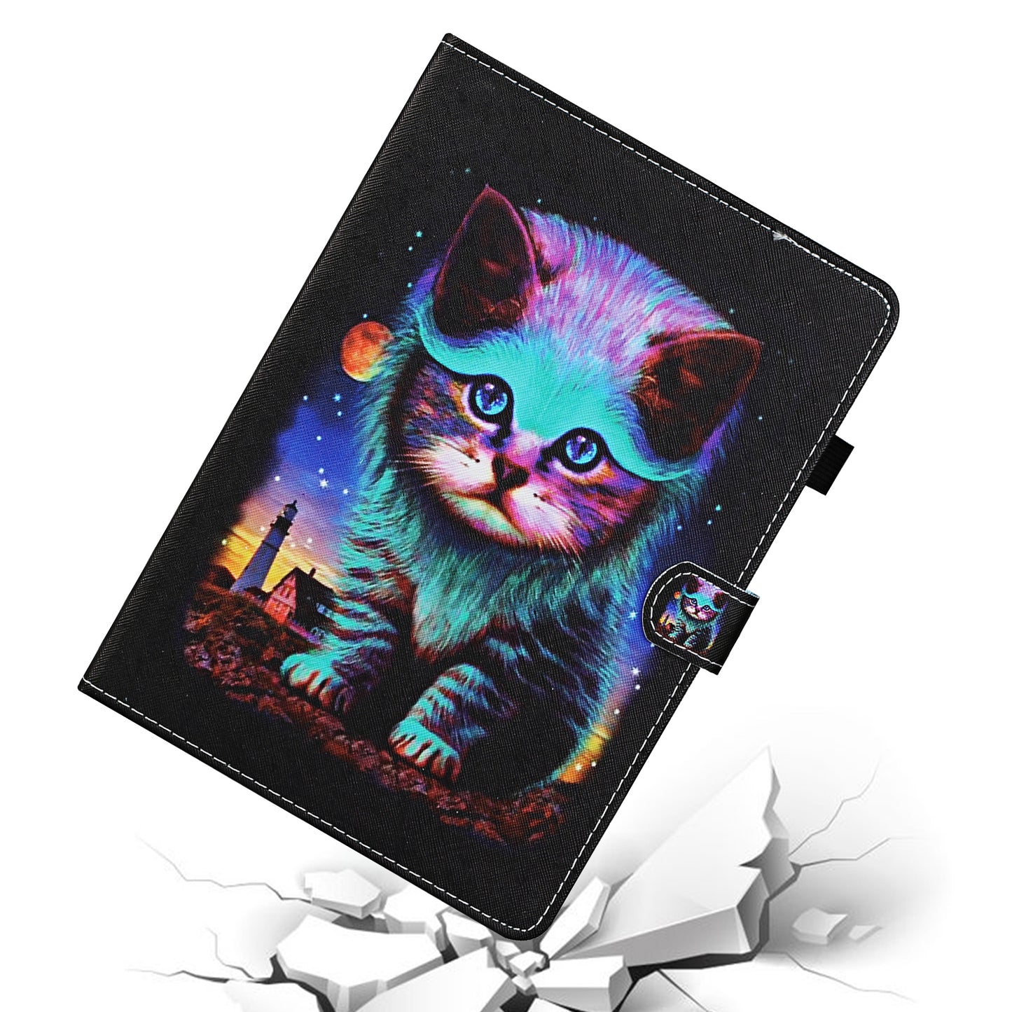 Pattern Printing Card Slots Stand Flip Leather Case for iPad Mini/Mini 2/Mini 3/Mini 4/Mini (2019) 7.9 inch