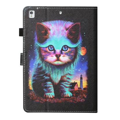 Pattern Printing Card Slots Stand Flip Leather Cover for iPad 10.2 (2021)/(2020)/(2019)/Air 10.5 inch (2019)/Pro 10.5-inch (2017)