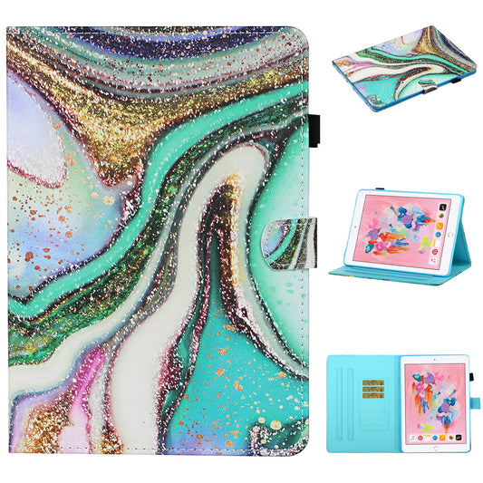 Pattern Printing Card Slots Stand Flip Leather Cover for iPad 10.2 (2021)/(2020)/(2019)/Air 10.5 inch (2019)/Pro 10.5-inch (2017)