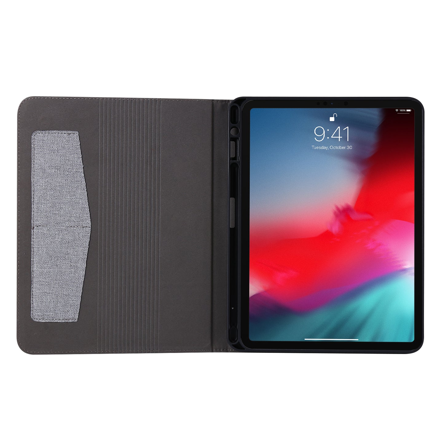 Cloth Texture Card Slots Stand Leather Cover for iPad Pro 11-inch (2020)/(2018)