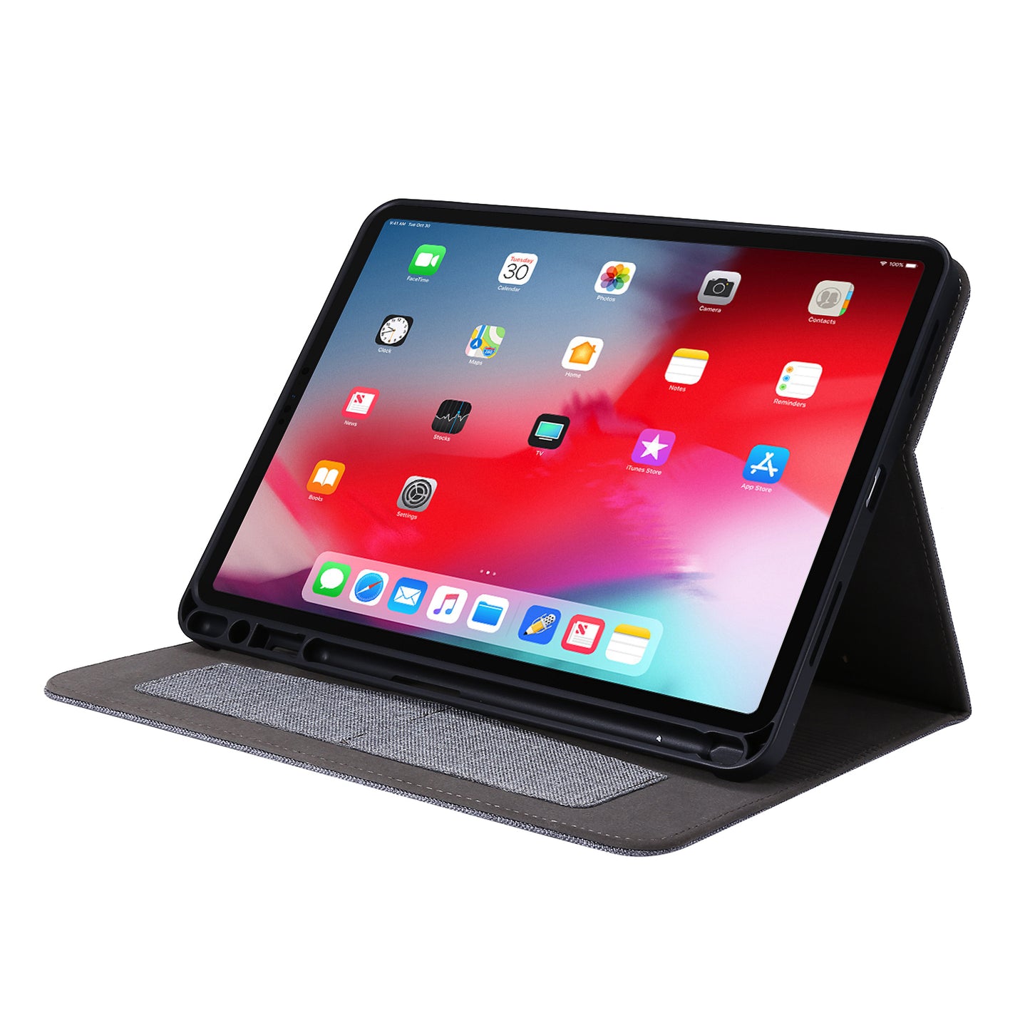 Cloth Texture Card Slots Stand Leather Cover for iPad Pro 11-inch (2020)/(2018)