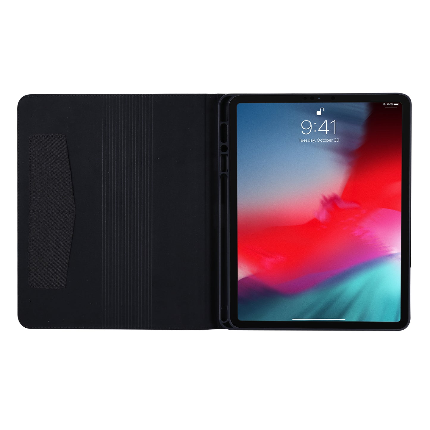 Cloth Texture Card Slots Stand Leather Cover for iPad Pro 12.9-inch (2020)/(2018)