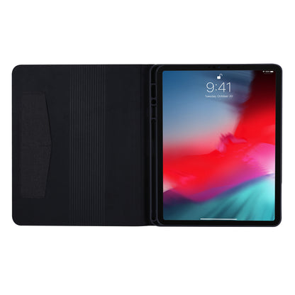 Cloth Texture Card Slots Stand Leather Cover for iPad Pro 12.9-inch (2020)/(2018)