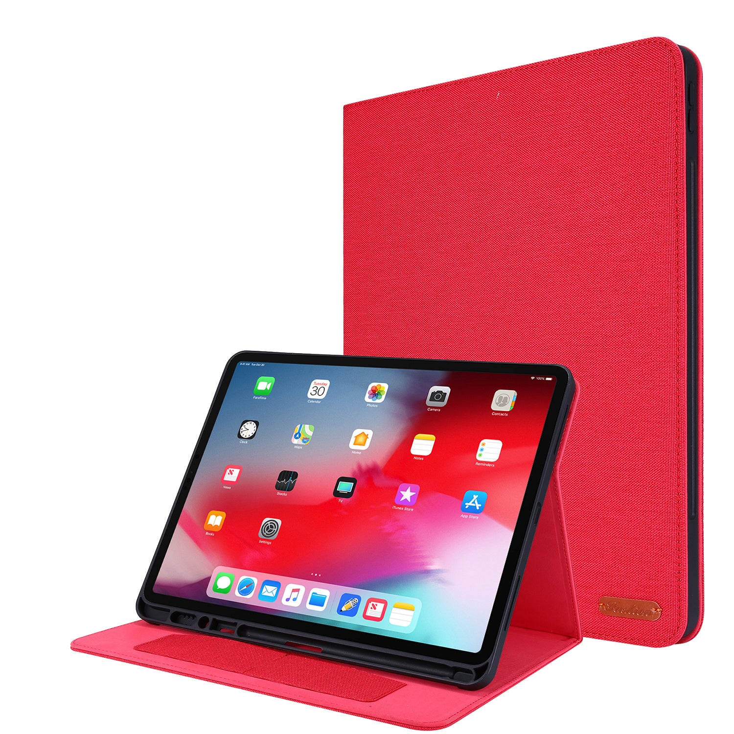 Cloth Texture Card Slots Stand Leather Cover for iPad Pro 12.9-inch (2020)/(2018)