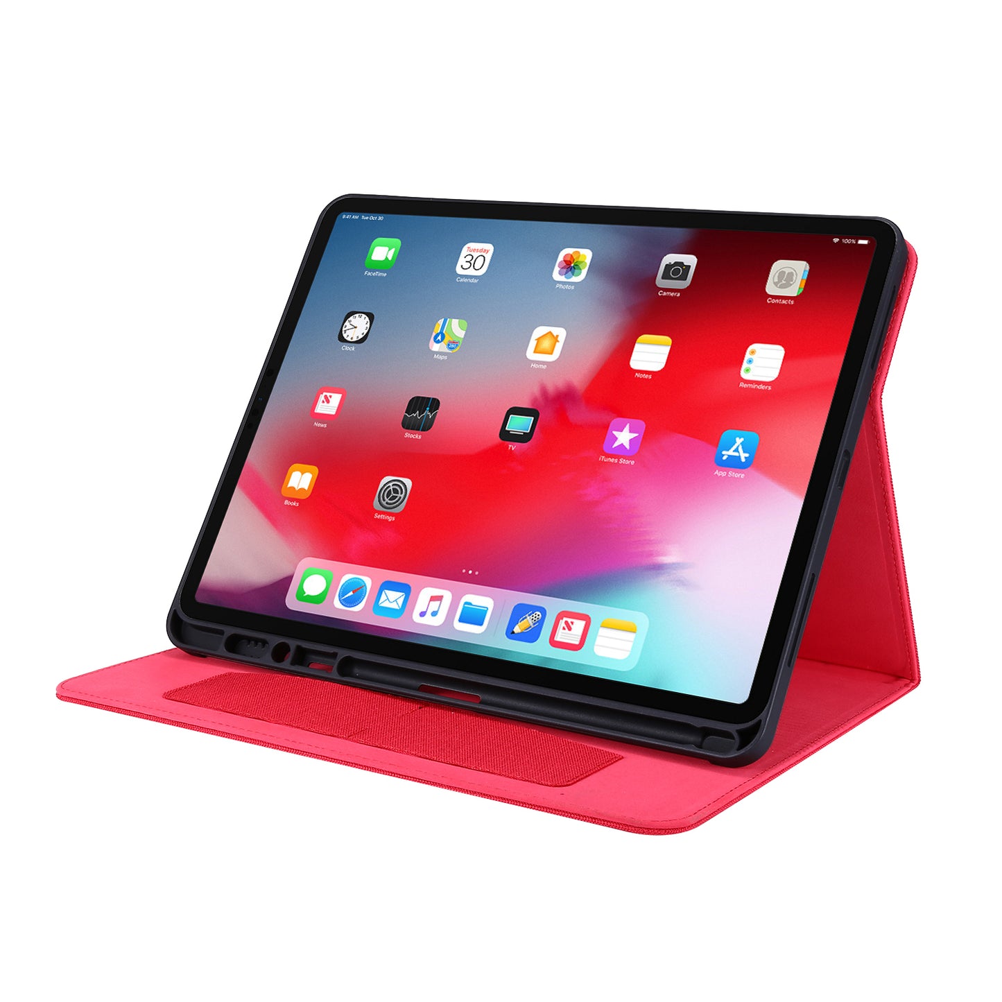 Cloth Texture Card Slots Stand Leather Cover for iPad Pro 12.9-inch (2020)/(2018)