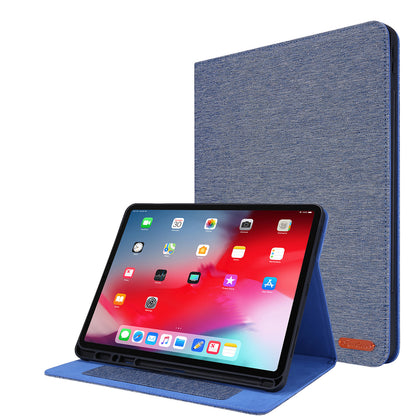 Cloth Texture Card Slots Stand Leather Cover for iPad Pro 12.9-inch (2020)/(2018)