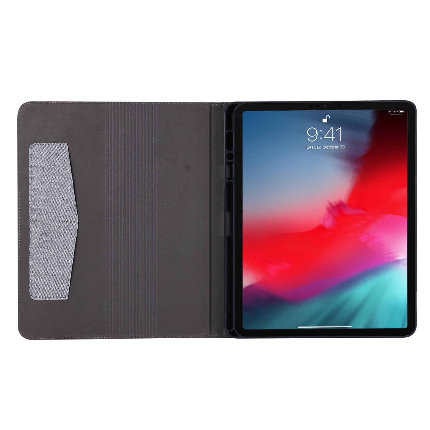 Cloth Texture Card Slots Stand Leather Cover for iPad Pro 12.9-inch (2020)/(2018)