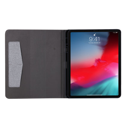 Cloth Texture Card Slots Stand Leather Cover for iPad Pro 12.9-inch (2020)/(2018)