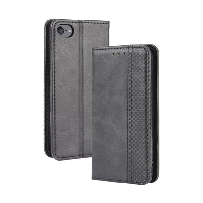Auto-absorbed Retro PU Leather Wallet Phone Cover for iPod touch 5/touch 6/touch 7