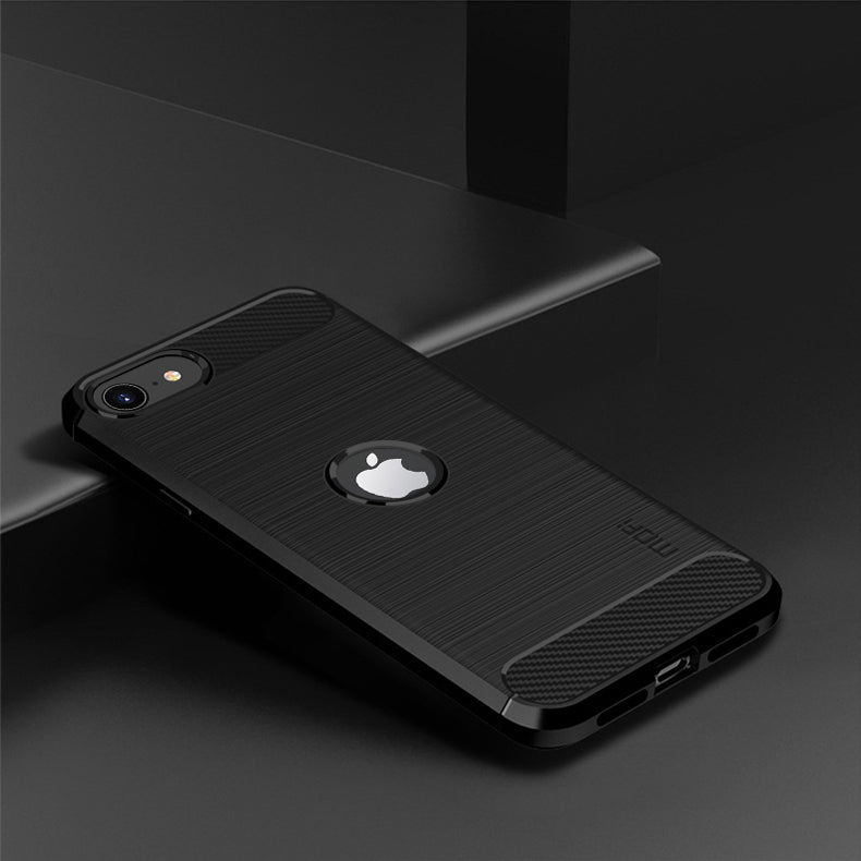 MOFI Carbon Fiber Texture Brushed TPU Case for iPhone SE (2020)/SE (2022)/8/7