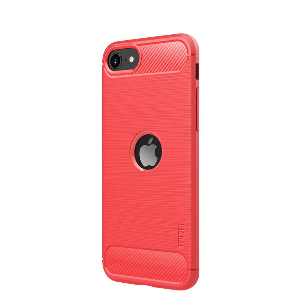 MOFI Carbon Fiber Texture Brushed TPU Case for iPhone SE (2020)/SE (2022)/8/7