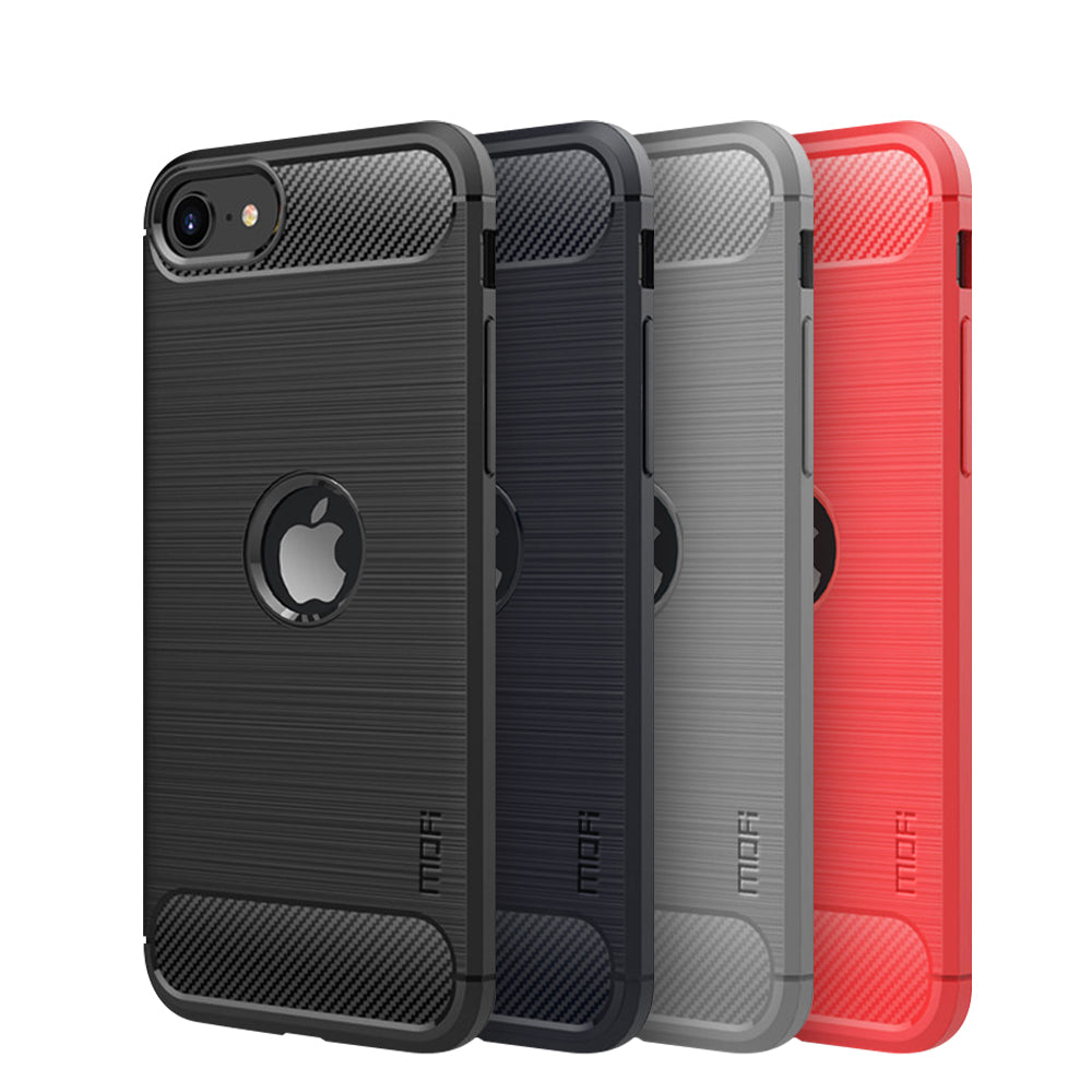 MOFI Carbon Fiber Texture Brushed TPU Case for iPhone SE (2020)/SE (2022)/8/7