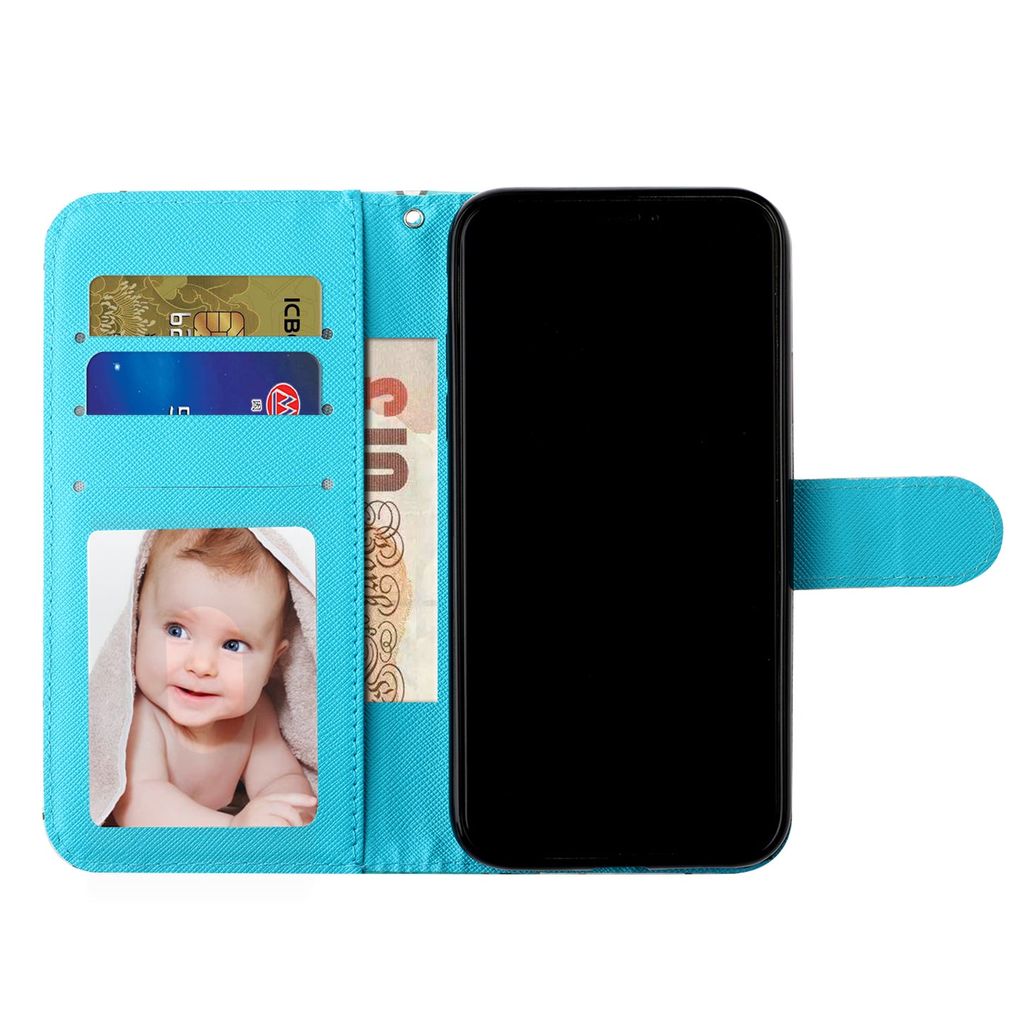 Light Spot Decor Patterned Embossed Leather Wallet Case for Apple iPhone 11 Pro Max 6.5 inch