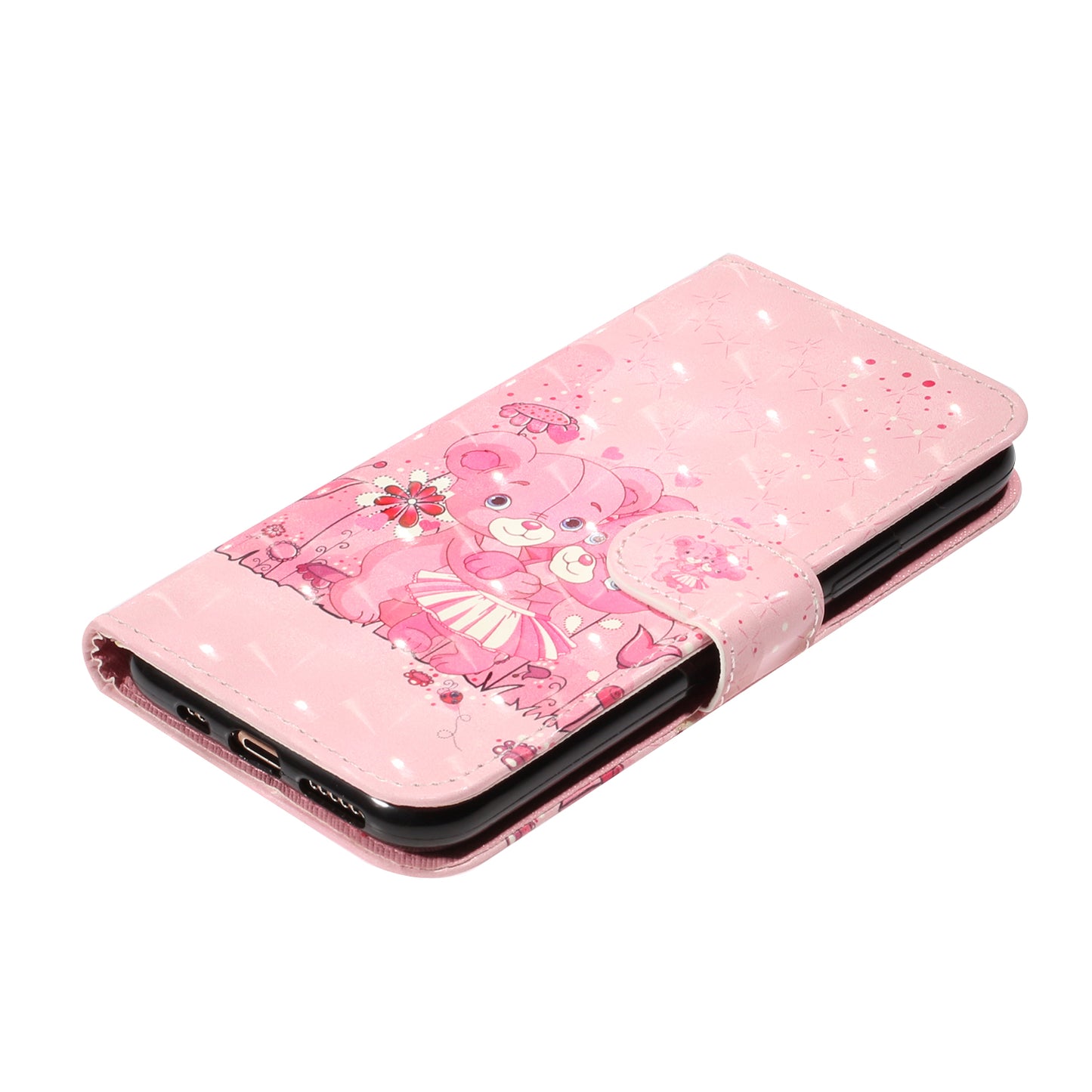 Light Spot Decor Patterned Embossed Leather Wallet Case for Apple iPhone 11 Pro Max 6.5 inch