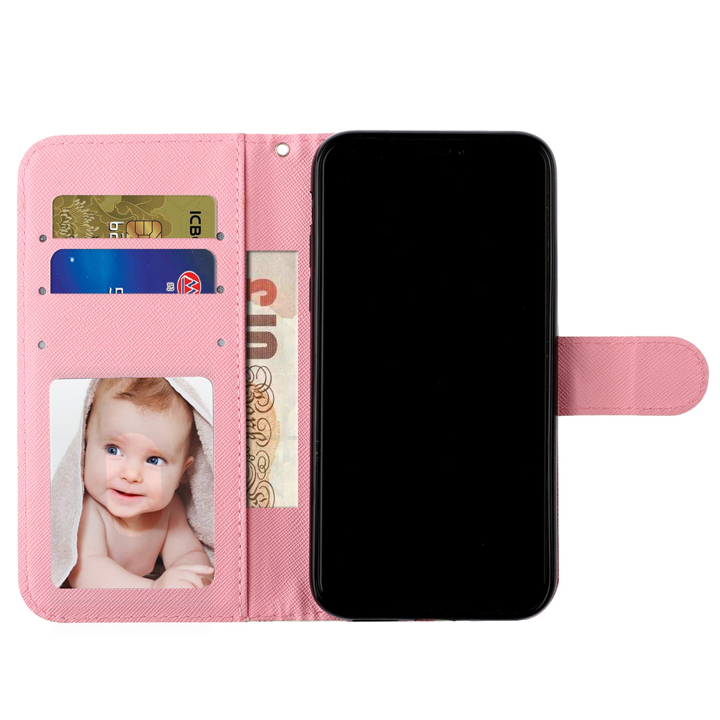 Light Spot Decor Patterned Embossed Leather Wallet Case for Apple iPhone 11 Pro Max 6.5 inch